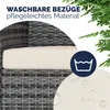 CASARIA® Gartenbank Sitzbank inkl. Auflagen Wetterfest Produktbild-Vorschau 4