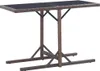 vidaXL Tavolo da giardino marrone 110×53×72 cm in vetro e Anteprima dell’immagine prodotto 6