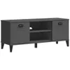Schuhbank VIKEN Anthrazit 106x35x45 cm Holzwerkstoff Produktbild-Vorschau 1