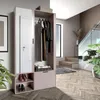 AX LIVING Garderobe Flur Milanoir 100 cm mit Spiegel Modern Produktbild-Vorschau 3