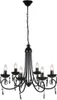 Vidaxl Deckenlampe Kronleuchter 6 Lichter schwarz Voir les images du produit 1