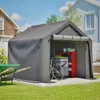 Zeltgarage Fahrrad Gerätehaus Garagenzelt Lagerzelt Mobil Produktbild-Vorschau 10