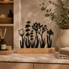 UNUS Deko Aufsteller Silhouette Blumen aus Metall und Produktbild-Vorschau 3