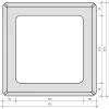 Pfeilerstein Bellamur grau 37,5 cm x 37,5 cm x 20 cm Produktbild-Vorschau 8