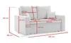 Sofa AIKIDO 150x85 - mit schlaffunktion - Farben zur Produktbild-Vorschau 5