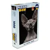 MuchoWow® Puzzle 1000 dílků Kočka - Sphynx - Černá - Hračky Náhled obrázku produktu 1