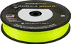 A spool of bright yellow fishing line on a white background. Produktbild-Vorschau