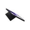 A black tablet case with a tablet inside, shown from a side angle. Produktbild-Vorschau