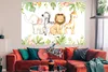 MuchoWow® Poster Dschungel - Tiere - Aquarellfarbe 180x120 Produktbild-Vorschau 2