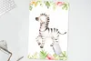 MuchoWow® Mauspad Mousepad Zebra - Dschungel - Blumen - Produktbild-Vorschau 5