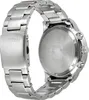 The back of a silver Citizen Eco-Drive chronograph watch with a metal band. Anteprima dell’immagine prodotto