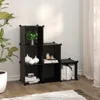 vidaXL Regalsystem mit 6 Würfeln Schwarz PP -  Schuhregale Produktbild-Vorschau 9