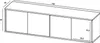 A line drawing of a TV cabinet with dimensions shown. Náhled obrázku produktu