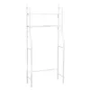 A white metal shelving unit designed to fit over a toilet. Produktbild-Vorschau