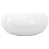 vidaXL Lavabo rotondo in Vetroceramica bianca 40 x 15 cm Anteprima dell’immagine prodotto 5