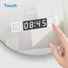 LED Badspiegel mit Beleuchtung 3 Lichtfarbe dimmbar Uhr Produktbild-Vorschau 7