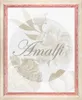 Bilderrahmen Amalfi - 25x100 cm, Rot Weiß Vintage Produktbild-Vorschau 1