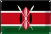 vianmo Blechschild 20x30 cm Kenias Kenya Flagge Fahne Produktbild-Vorschau 1