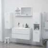 vidaXL Kúpeľňové zrkadlo biele 90x10,5x45 cm odvodený Náhľad obrázku produktu 4