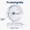 Hamsterrad leise 21cm transparent Kugellager geräuscharm Produktbild-Vorschau 5