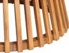 Close-up view of the wooden slats of a round table. Produktbild-Vorschau
