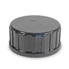 A black threaded cap on a white background. Produktbild-Vorschau