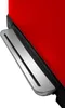 A close-up of the pedal mechanism and lower side of a red trash can. Produktbild-Vorschau