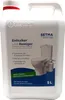 A white plastic jug of cleaning product for a toilet macerator pump. Produktbild-Vorschau