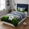 Bettwäsche Set Fußball 2tlg. 135x200 cm + 80x80 cm 100% Produktbild-Vorschau 2
