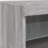 vidaXL Credenza con luci LED Grigio Sonoma 142,5x37x67 cm Anteprima dell’immagine prodotto 13