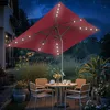Aopunly Sonnenschirm Ø210x140cm mit LED, UV-Schutz, Kurbel Produktbild-Vorschau 7