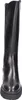 A black leather boot with a thick sole. Voir les images du produit
