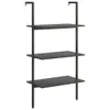 VidaXL 336381, Schwarz, Stahl, Holz, 640 mm, 350 mm, 1205 Produktbild-Vorschau 1
