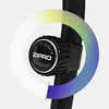 A close-up of a black resistance knob with white markings and the brand name 'ZIPRO' on a pole, with a colorful gradient overlay. Produktbild-Vorschau