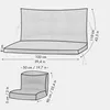 Palettenkissen Loungekissen Set 3-teilig, Outdoor Produktbild-Vorschau 7