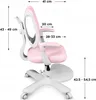 Mark Adler Junior 4.6 Pink| Krzesło do biurka dla dzieci Podgląd zdjęcia produktu 8