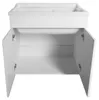Aqualine Waschbecken aus Kunststoff mit Unterschrank 80x50 Produktbild-Vorschau 4