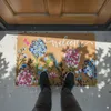Relaxdays Fußmatte Kokos, Blumen, 60x40 cm, rutschfest, Produktbild-Vorschau 2