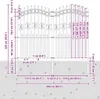 vidaXL Gartenzaun KAMPEN mit Speerspitze Schwarz 240 x 175 Produktbild-Vorschau 6
