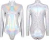 Damen Metallic Body Gr. M Rollkragen Langarmige Body Produktbild-Vorschau 4