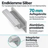 Endklemme silber für 30mm Solarmodul im Befestigungsset mit Produktbild-Vorschau 3