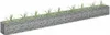 A long, rectangular gabion planter filled with soil and grass, shown against a white background. Náhľad obrázku produktu
