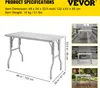 VEVOR Kuchynský stôl Pracovný stôl Komerčný prípravný stôl Náhľad obrázku produktu 7