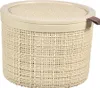 Úložný košík Jute okrúhly béžový plast 17 x 13 x 17 cm Náhľad obrázku produktu 6