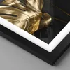 Gerahmtes Poster - Schwarzer Rahmen - Golden Blätter Produktbild-Vorschau 2