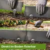 AREBOS Cortenstahl Rasenkante 15 m Set – flexible Produktbild-Vorschau 7