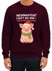Kersttrui met een vrolijk varken, geschikt als cadeau, uni, Productafbeelding-voorbeeld 2