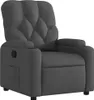 vidaXL Fauteuil relax gris foncé Tissu Voir les images du produit 1