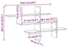 vidaXL Étagère murale Chêne Artisan 124,5x18x60,5 cm Bois Voir les images du produit 7