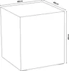 Tavolino 'Ellelu' cubo 45 x 40 x 40 cm MDF effetto marmo in Anteprima dell’immagine prodotto 4